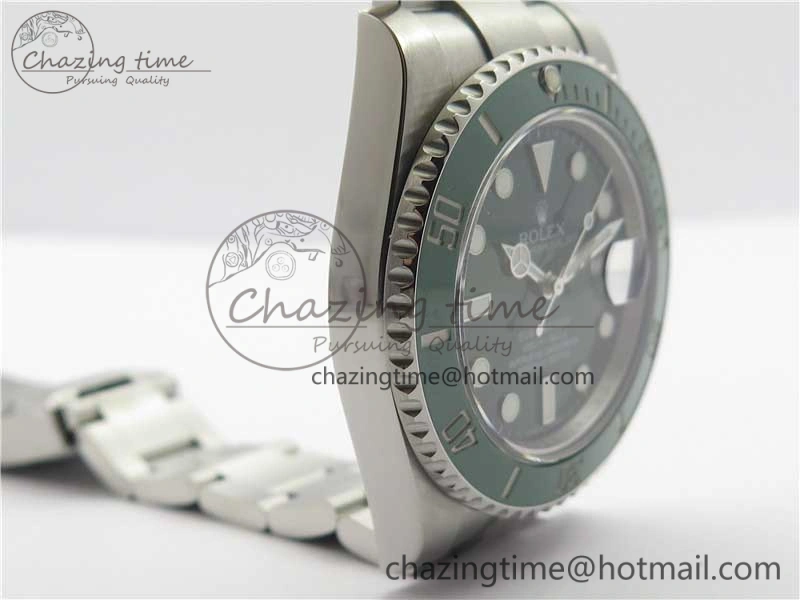 Submariner 116610 LV Green Ceramic ARF 1:1 Best Edition 904L SS Case and Bracelet A2824 V Stylish 3217