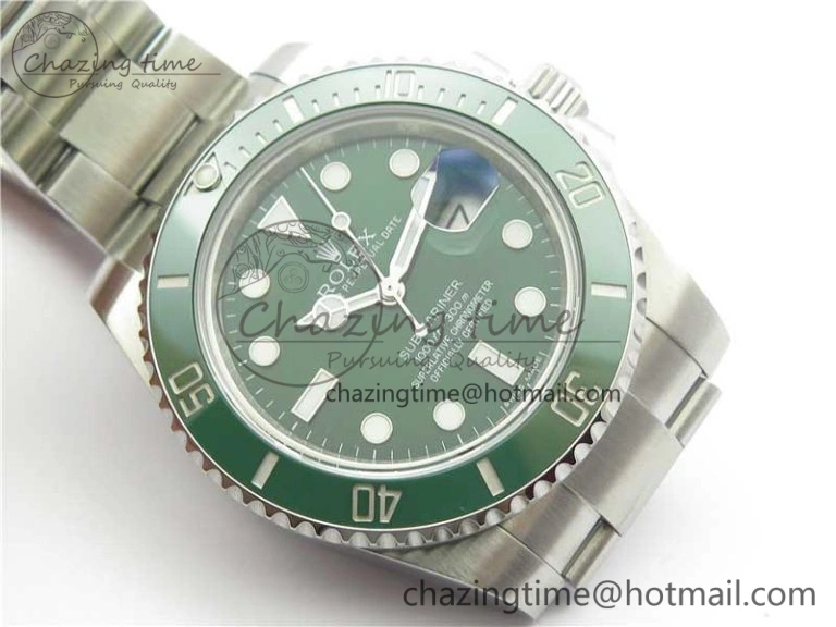 Submariner 116610 LV Green Ceramic ARF 1:1 Best Edition 904L SS Case and Bracelet A2824 V Stylish 3217