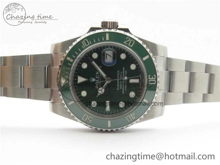 Submariner 116610 LV Green Ceramic ARF 1:1 Best Edition 904L SS Case and Bracelet A2824 V Stylish 3217
