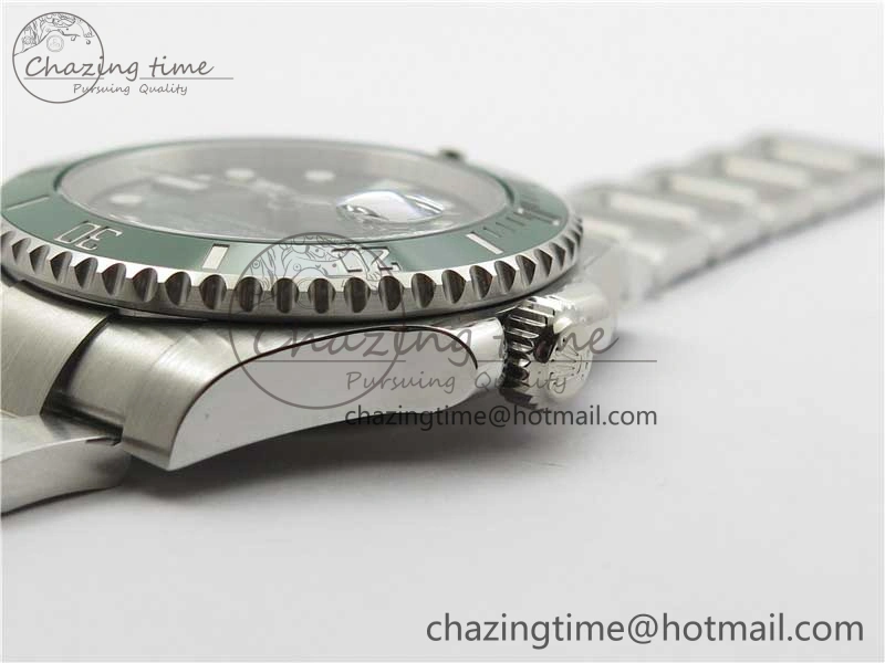 Submariner 116610 LV Green Ceramic ARF 1:1 Best Edition 904L SS Case and Bracelet A2824 V Affordable 2849