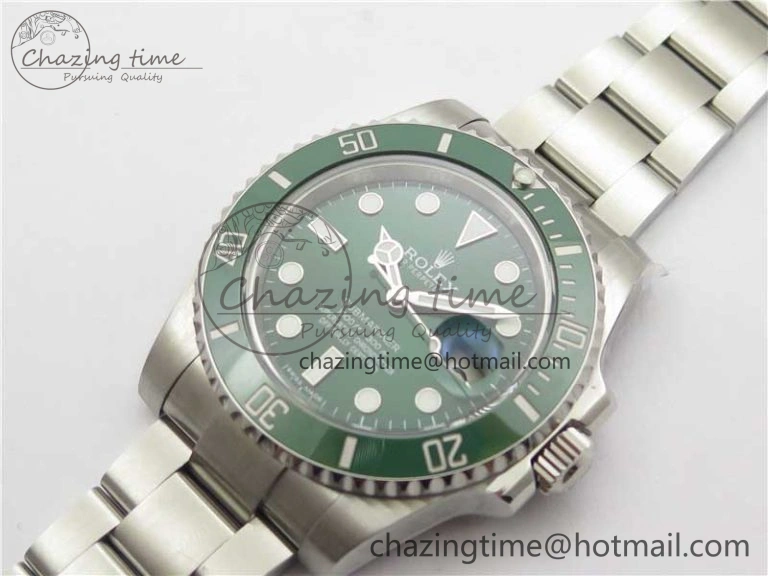 Submariner 116610 LV Green Ceramic ARF 1:1 Best Edition 904L SS Case and Bracelet A2824 V Affordable 2849
