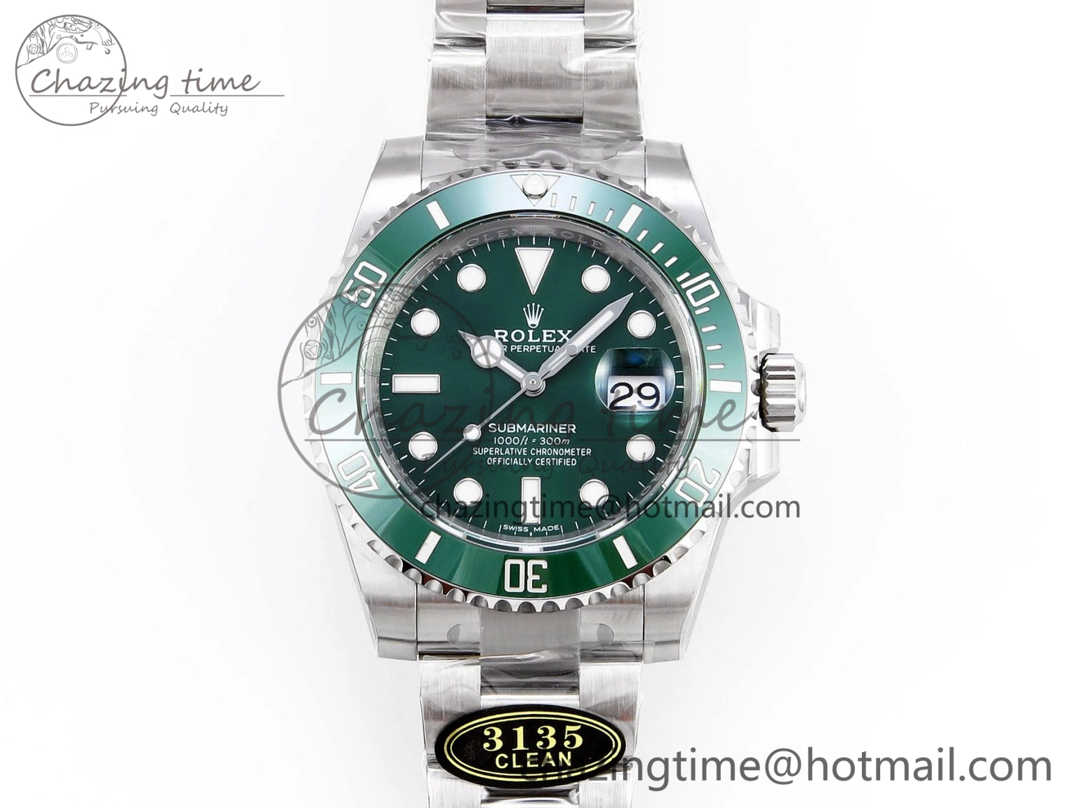 Submariner 116610 LV Green Ceramic Clean Factory 1:1 Best Edition 904L SS Case and Bracelet VS HighQuality 1875