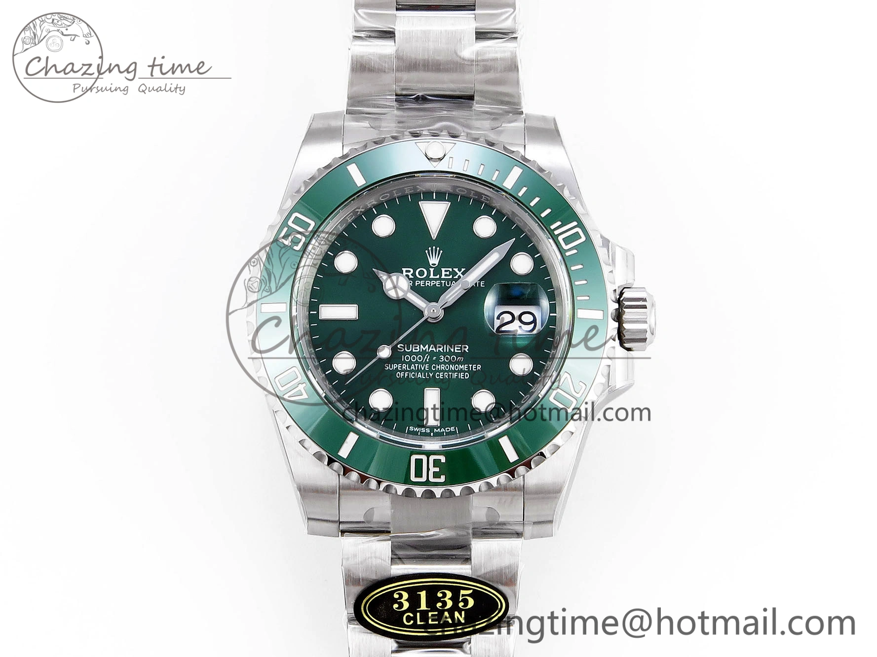 Submariner 116610 LV Green Ceramic Clean Factory 1:1 Best Edition 904L SS Case and Bracelet VS HighQuality 1875