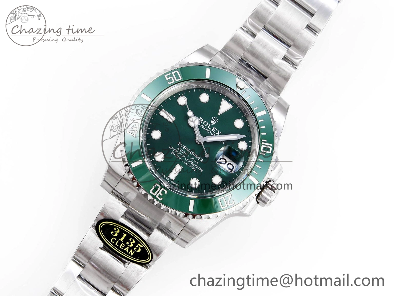 Submariner 116610 LV Green Ceramic Clean Factory 1:1 Best Edition 904L SS Case and Bracelet VS HighQuality 1875