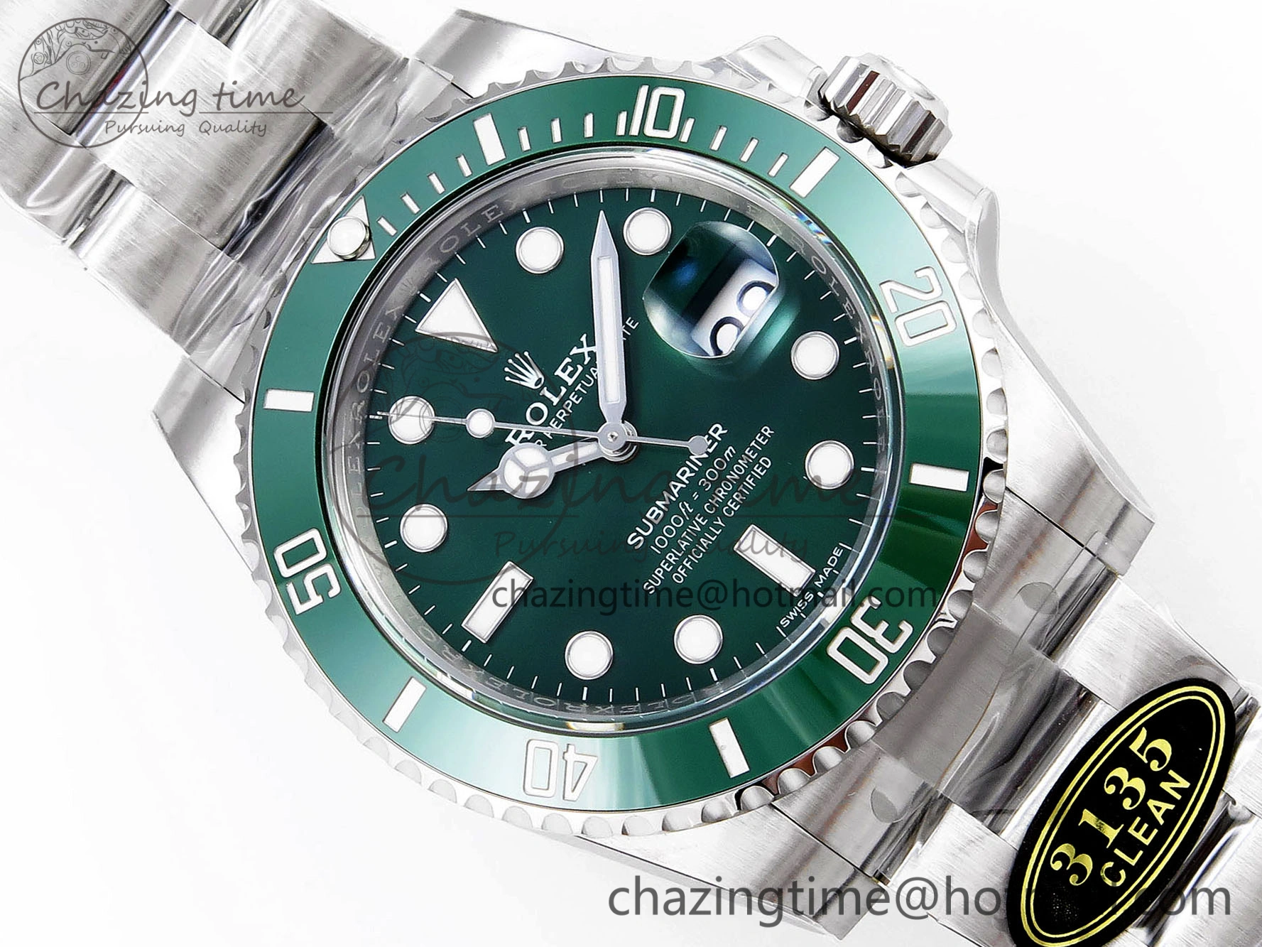Submariner 116610 LV Green Ceramic Clean Factory 1:1 Best Edition 904L SS Case and Bracelet VS HighQuality 1875