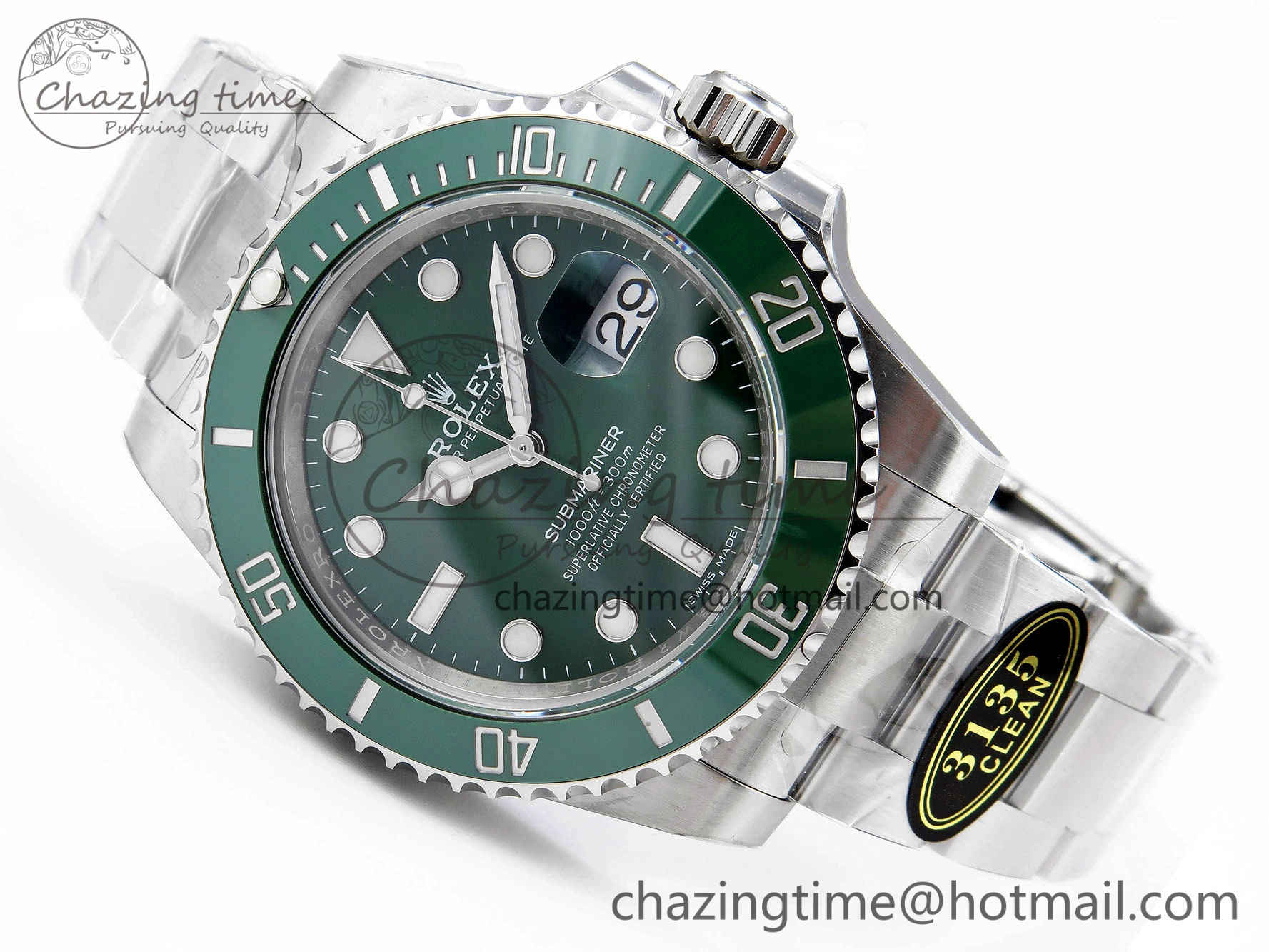 Submariner 116610 LV Green Ceramic Clean Factory 1:1 Best Edition 904L SS Case and Bracelet VS HighQuality 1875