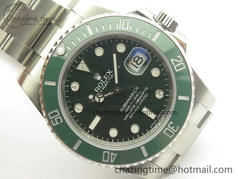 FashionForward Submariner 116610 LV Green Ceramic DJF 1:1 Best Edition 904L SS Case And Bracelet SA 3416