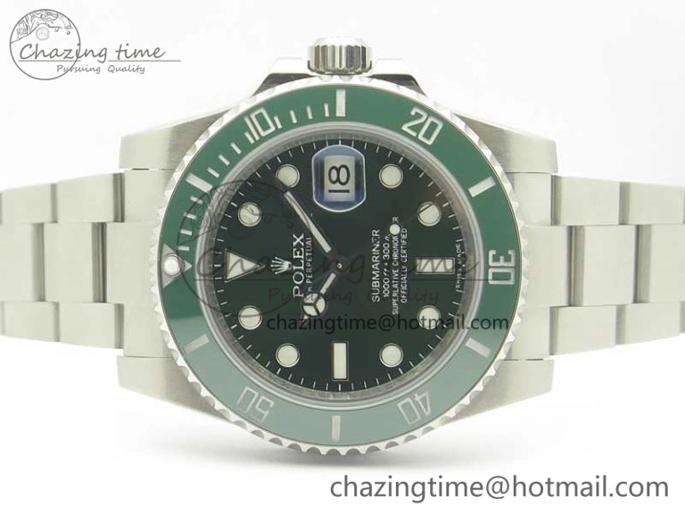 FashionForward Submariner 116610 LV Green Ceramic DJF 1:1 Best Edition 904L SS Case And Bracelet SA 3416