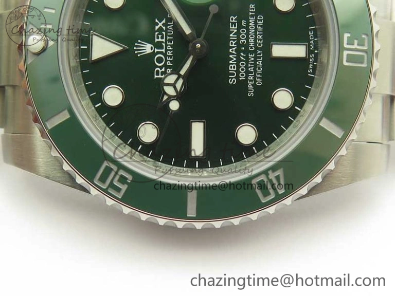 FashionForward Submariner 116610 LV Green Ceramic DJF 1:1 Best Edition 904L SS Case And Bracelet SA 3416