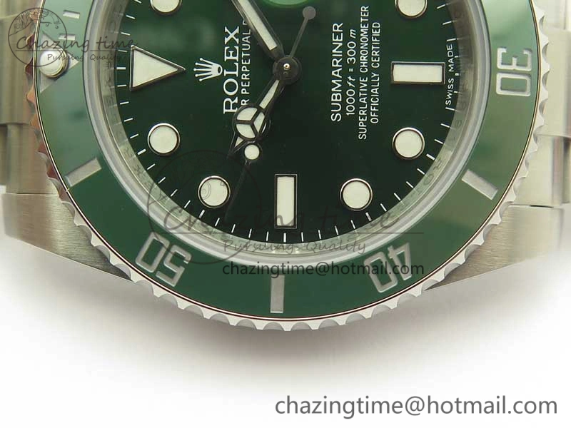 FashionForward Submariner 116610 LV Green Ceramic DJF 1:1 Best Edition 904L SS Case And Bracelet SA 3416