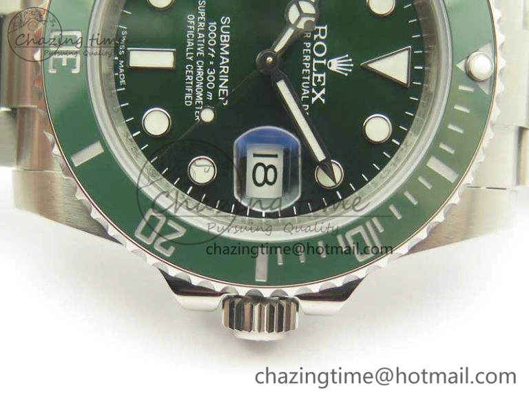 FashionForward Submariner 116610 LV Green Ceramic DJF 1:1 Best Edition 904L SS Case And Bracelet SA 3416