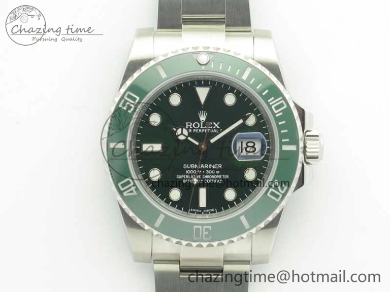 FashionForward Submariner 116610 LV Green Ceramic DJF 1:1 Best Edition 904L SS Case And Bracelet SA 3416