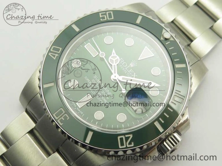Youthful Submariner 116610 LV Green Ceramic DJF 1:1 Best Edition on SS Bracelet SA3135( Free R Cover) 3357