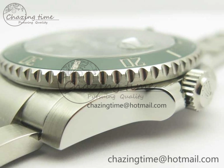 Youthful Submariner 116610 LV Green Ceramic DJF 1:1 Best Edition on SS Bracelet SA3135( Free R Cover) 3357