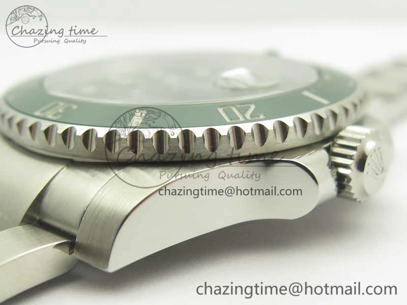 Youthful Submariner 116610 LV Green Ceramic DJF 1:1 Best Edition on SS Bracelet SA3135( Free R Cover) 3357