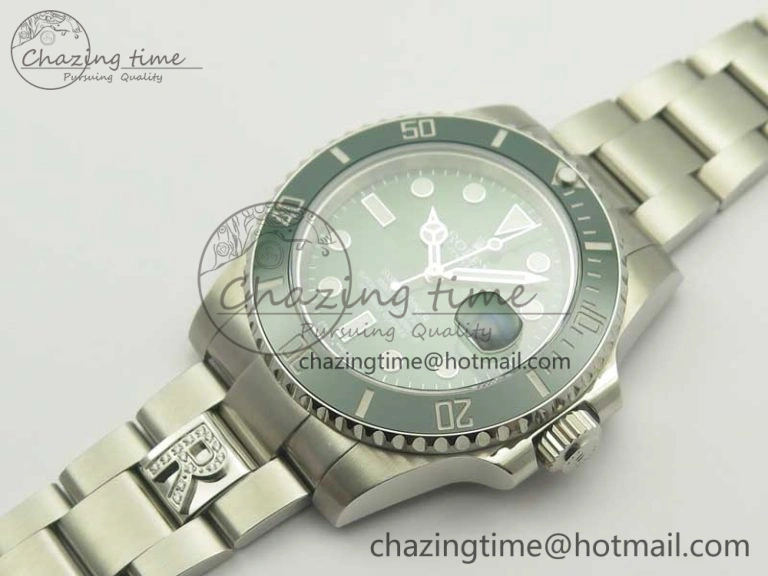 Youthful Submariner 116610 LV Green Ceramic DJF 1:1 Best Edition on SS Bracelet SA3135( Free R Cover) 3357