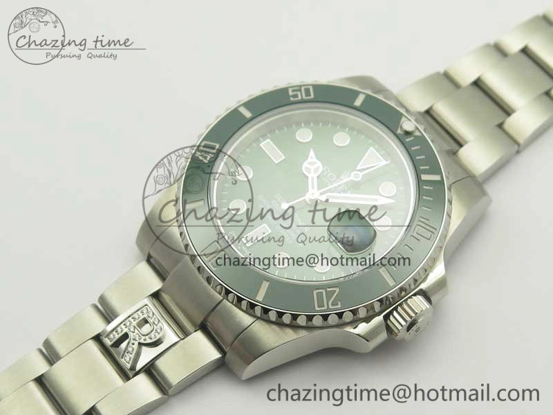 Youthful Submariner 116610 LV Green Ceramic DJF 1:1 Best Edition on SS Bracelet SA3135( Free R Cover) 3357