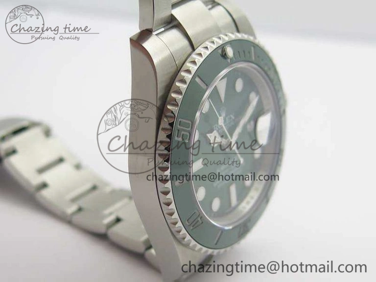 Submariner 116610 LV Green Ceramic GMF 1:1 Best Edition 904L SS Case And Bracelet SA Elegant 3513