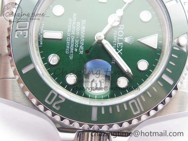 Submariner 116610 LV Green Ceramic GMF 1:1 Best Edition 904L SS Case And Bracelet SA Elegant 3513