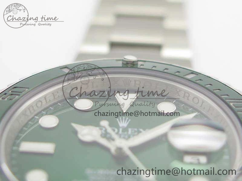 Submariner 116610 LV Green Ceramic GMF 1:1 Best Edition 904L SS Case And Bracelet SA Elegant 3513