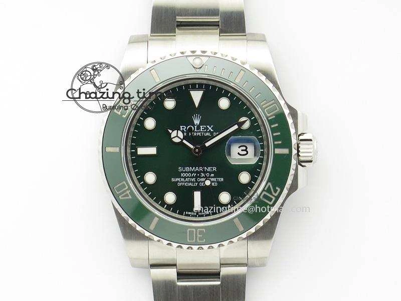 SmartChoice Submariner 116610 LV Green Ceramic JF 1:1 Best Edition On SS Bracelet A2836 V 3976