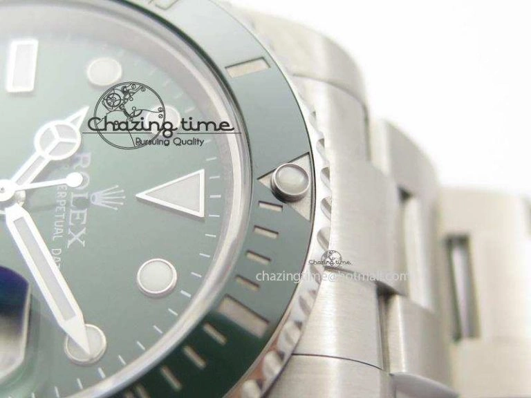 ZipUp Submariner 116610 LV Green Ceramic JF 1:1 Best Edition On SS Bracelet SA3135 V 3974