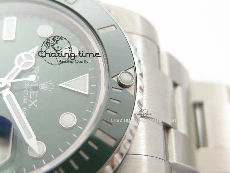 ZipUp Submariner 116610 LV Green Ceramic JF 1:1 Best Edition On SS Bracelet SA3135 V 3974