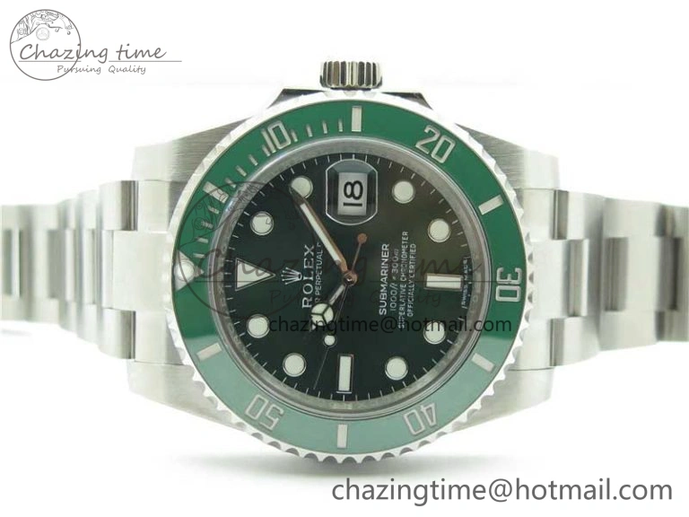 Submariner 116610 LV Green Ceramic Noob 1:1 Best Edition 904L SS Case and Bracelet A2836 V Refined 2783