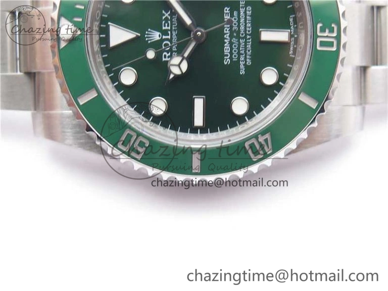 Submariner 116610 LV Green Ceramic Noob 1:1 Best Edition 904L SS Case and Bracelet A2836 V Refined 2783