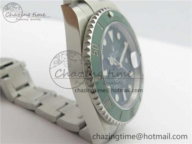 Submariner 116610 LV Green Ceramic Noob 1:1 Best Edition 904L SS Case and Bracelet SA3135 V FlexibleFit 3226