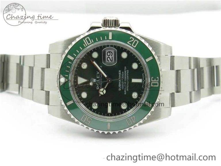 Submariner 116610 LV Green Ceramic Noob 1:1 Best Edition 904L SS Case and Bracelet SA3135 V Neat 2923