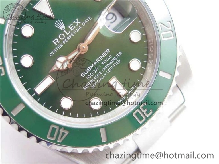 Submariner 116610 LV Green Ceramic Noob 1:1 Best Edition 904L SS Case and Bracelet SA3135 V Neat 2923