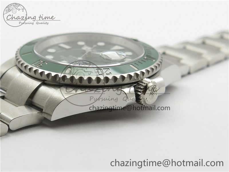 Submariner 116610 LV Green Ceramic Noob 1:1 Best Edition 904L SS Case and Bracelet SA3135 V Neat 2923