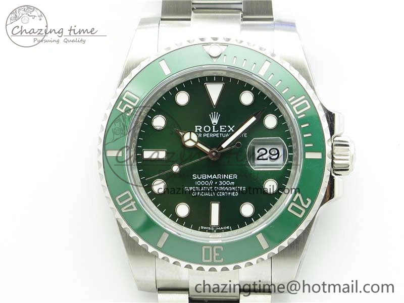 Submariner 116610 LV Green Ceramic Noob 1:1 Best Edition 904L SS Case and Bracelet SA3135 V Neat 2923