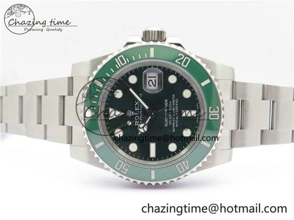 Submariner 116610 LV Green Ceramic Noob 1:1 Best Edition 904L SS Case and Bracelet VR3135 V Cozy 2635