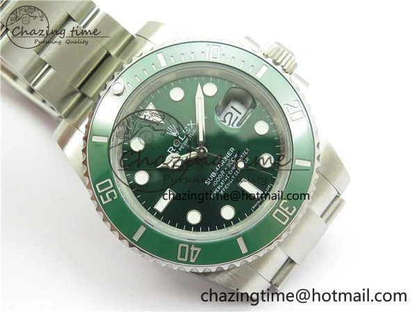 Submariner 116610 LV Green Ceramic Noob 1:1 Best Edition 904L SS Case and Bracelet VR3135 V Cozy 2635