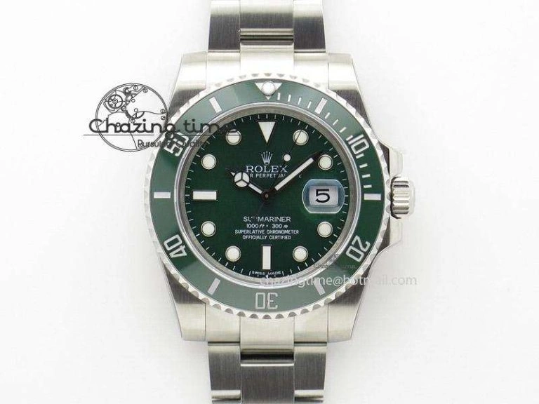 TimelessDesign Submariner 116610 LV Green Ceramic V5 Noob Best Edition A 1837