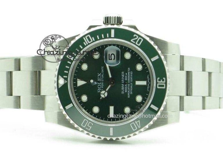 TimelessDesign Submariner 116610 LV Green Ceramic V5 Noob Best Edition A 1837
