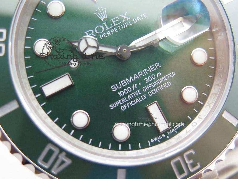 TimelessDesign Submariner 116610 LV Green Ceramic V5 Noob Best Edition A 1837