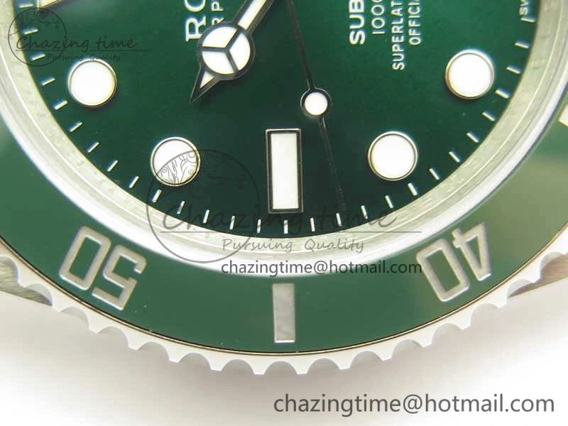 Popular Submariner 116610 LV Green Ceramic V8s 1:1 Noob Best Edition On SS Bracelet SA 3467