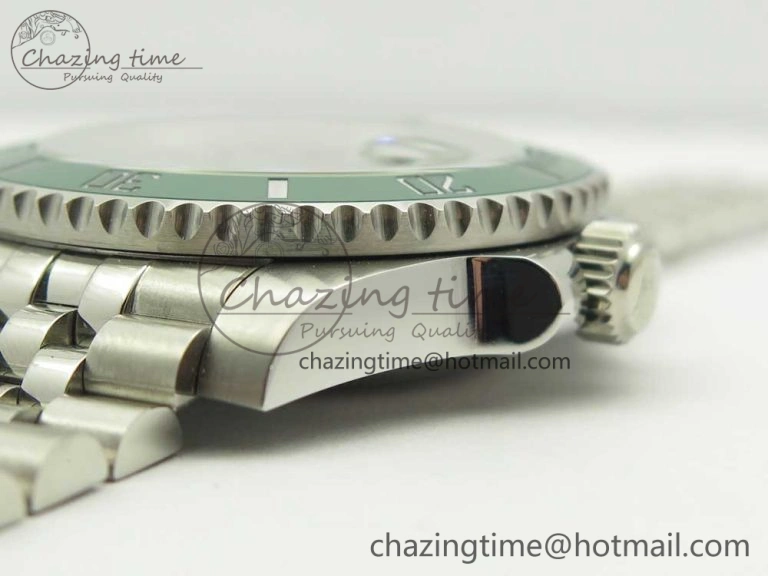 Submariner 116610 LV Green Ceramic V9F 904L 1:1 Best Edition on SS Jubilee Bracelet SA Flexible 3302