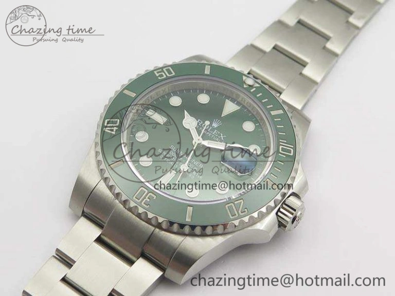 Classic Submariner 116610 LV Green Ceramic VRF 1:1 Best Edition on SS Bracelet A2836 MAX Version 3553