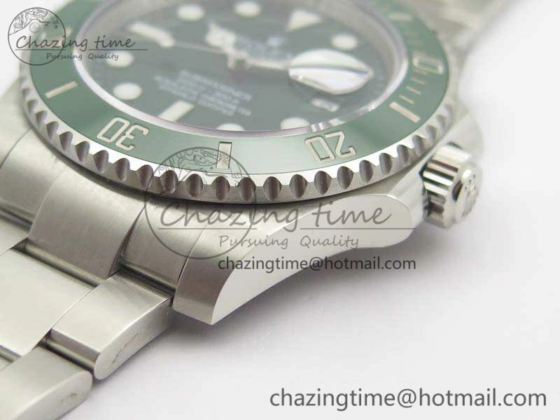 Classic Submariner 116610 LV Green Ceramic VRF 1:1 Best Edition on SS Bracelet A2836 MAX Version 3553