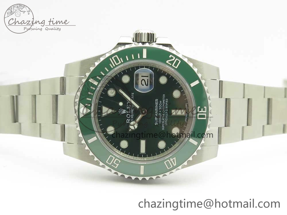 Submariner 116610 LV Green Ceramic VRF 904L 1:1 Best Edition on SS Bracelet VR ModernLook 3339