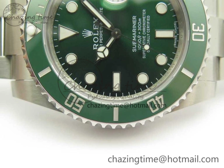 Submariner 116610 LV Green Ceramic VRF 904L 1:1 Best Edition on SS Bracelet VR ModernLook 3339