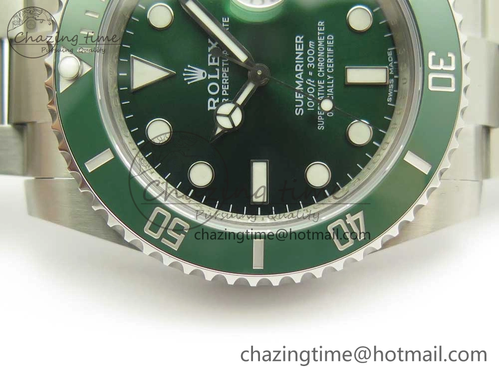 Submariner 116610 LV Green Ceramic VRF 904L 1:1 Best Edition on SS Bracelet VR ModernLook 3339