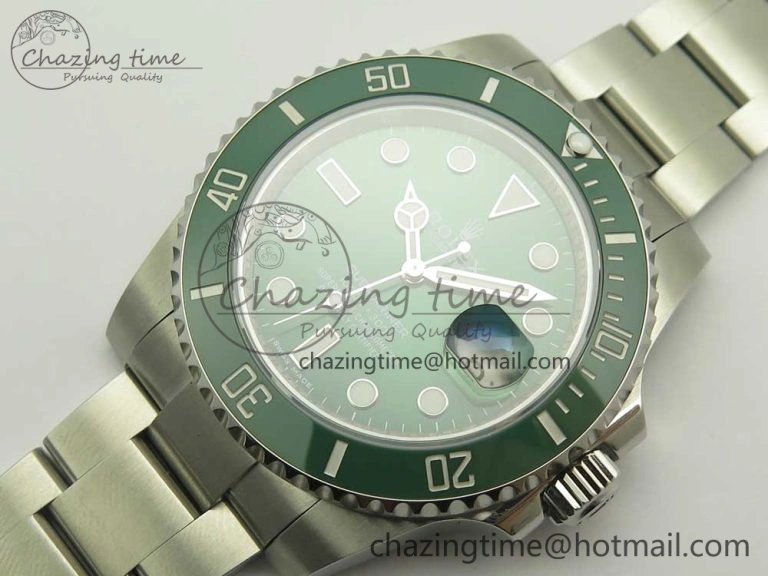 Submariner 116610 LV Green Ceramic VRF 904L 1:1 Best Edition on SS Bracelet VR ModernLook 3339