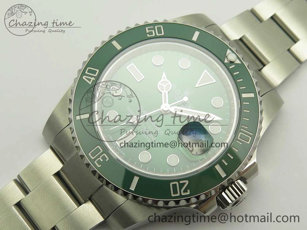 Submariner 116610 LV Green Ceramic VRF 904L 1:1 Best Edition on SS Bracelet VR ModernLook 3339