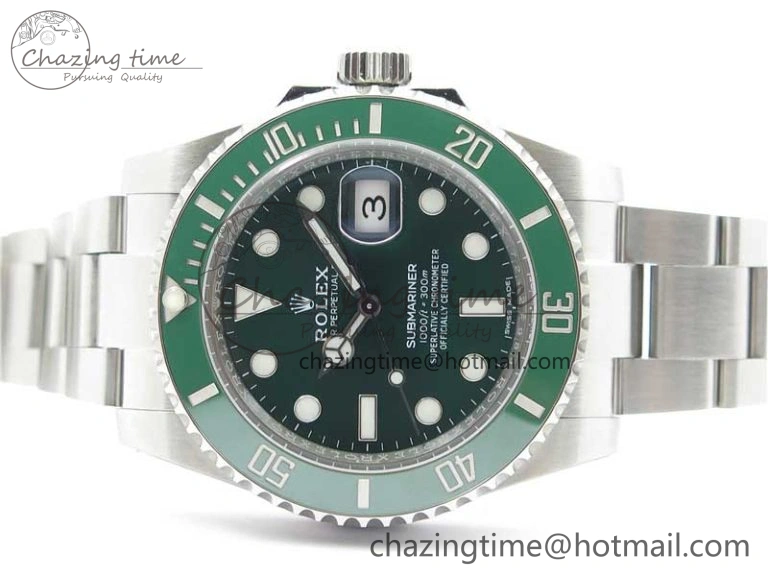 SunProtective Submariner 116610 LV Green Ceramic ZF 1:1 Best Edition 904L SS Case and Bracelet VR 2892