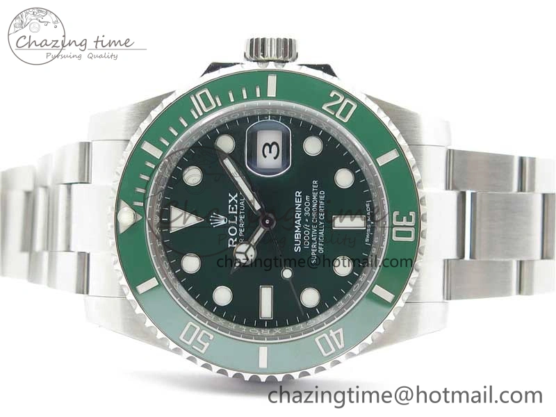 SunProtective Submariner 116610 LV Green Ceramic ZF 1:1 Best Edition 904L SS Case and Bracelet VR 2892